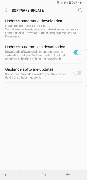 Selecteer Updates handmatig downloaden