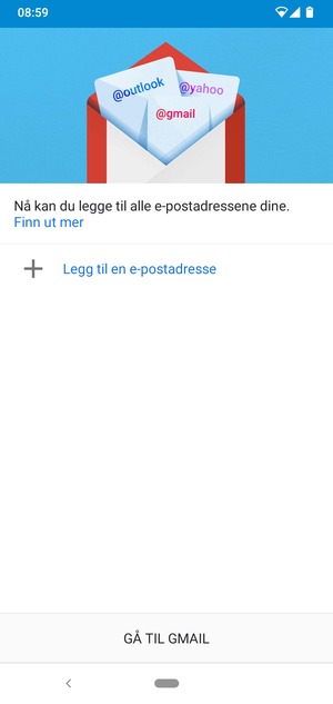 Velg Legg til en e-postadresse