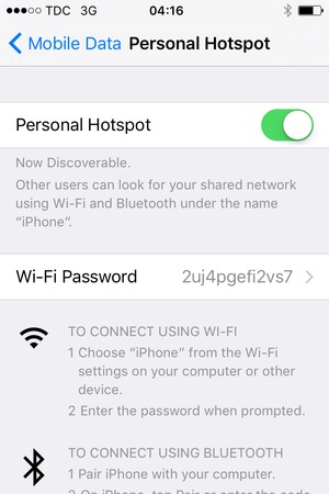 Select Wi-Fi Password
