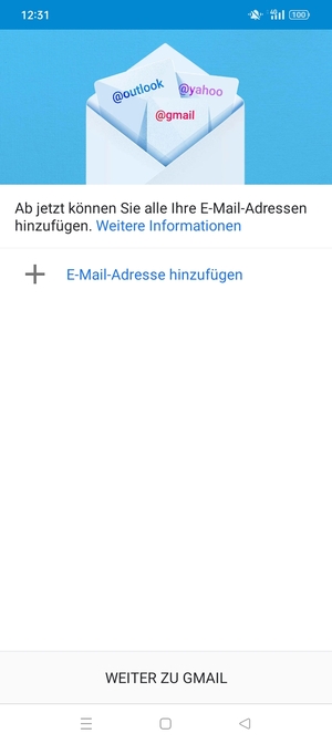 Wählen Sie E-Mail-Adresse hinzufügen