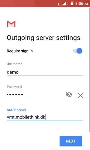 Uncheck the Require sign-in checkbox and select NEXT