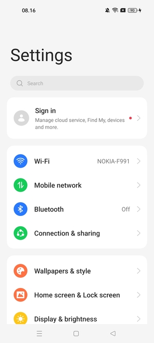 Select Mobile network