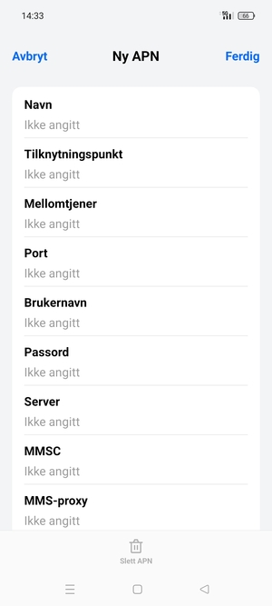 Skriv inn MMS-informasjon