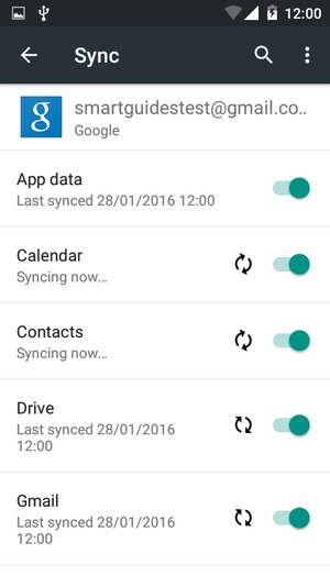 Your contacts from Google will now be synced to your Wiko