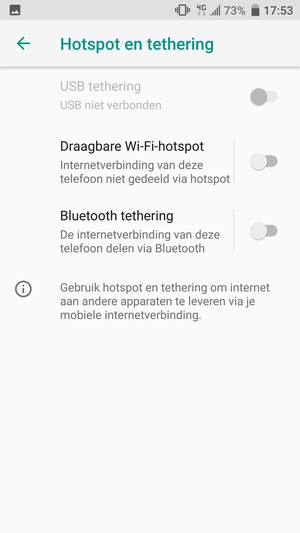 Selecteer Draagbare Wi-Fi-hotspot