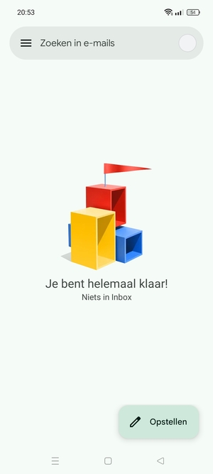 Uw Gmail is klaar voor gebruik