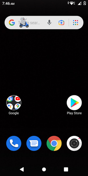 To copy your contacts from the SIM card, go to the Home screen and swipe up