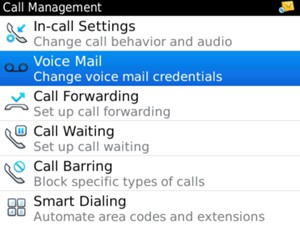 Select Voice Mail