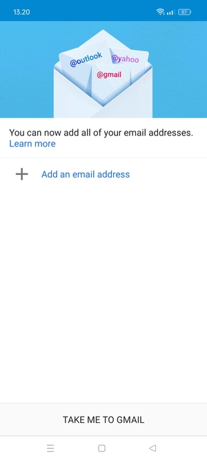 Select Add an email address