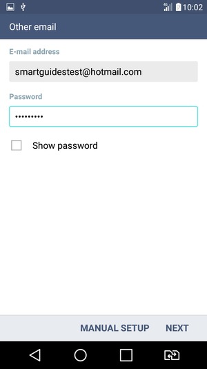 Enter your Email address and Password. Select NEXT