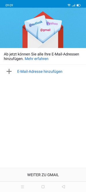 Wählen Sie E-Mail-Adresse hinzufügen