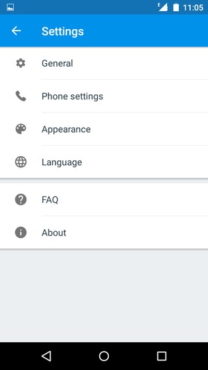 Select Phone settings