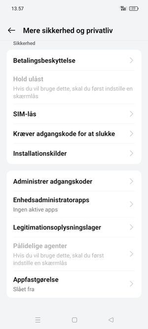 Vælg SIM-lås