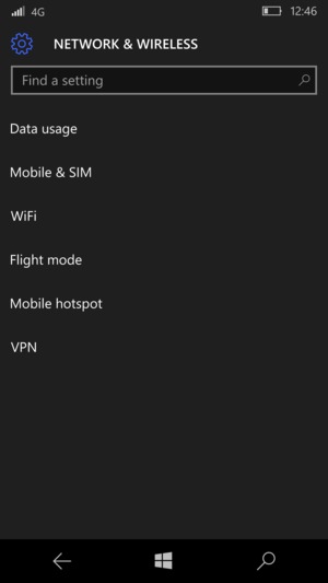 Select Mobile hotspot