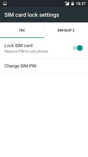 Select Sky Devices and  Change SIM PIN