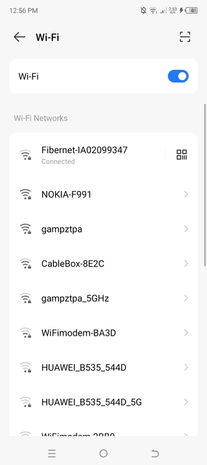 You are now connected to the Wi-Fi network