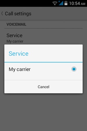 Select My carrier