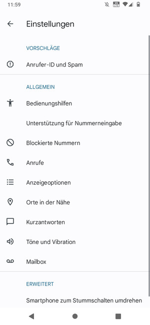 Wählen Sie Mailbox