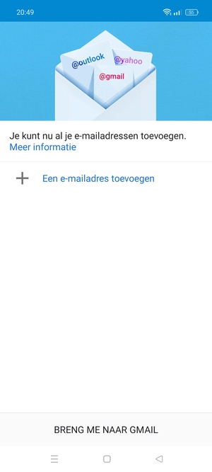 Selecteer Een e-mailadres toevoegen