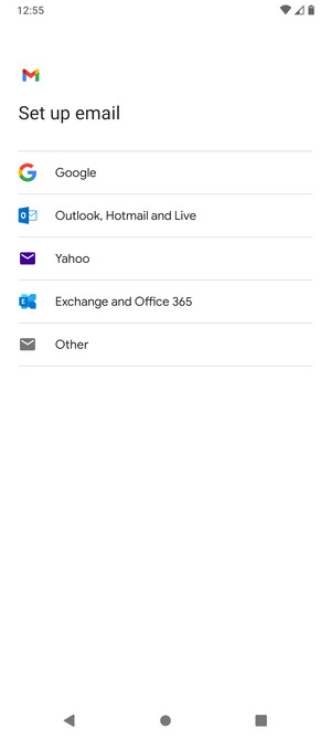 Select Exchange and Office 365