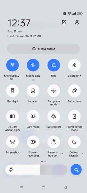 Select Ring to change to vibration mode