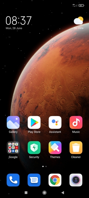 Select the Recent apps button