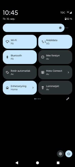 Slå av Wi-Fi og Bluetooth