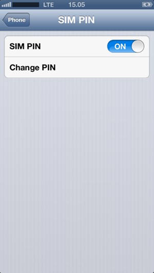 Select Change PIN