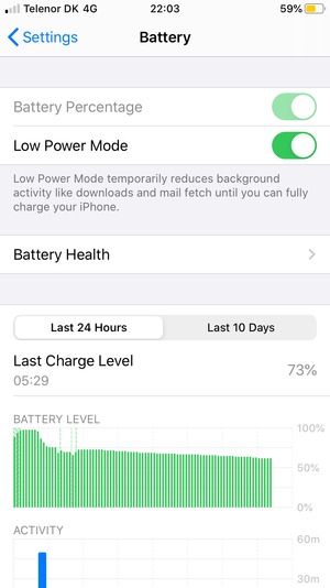 Select Low Power Mode