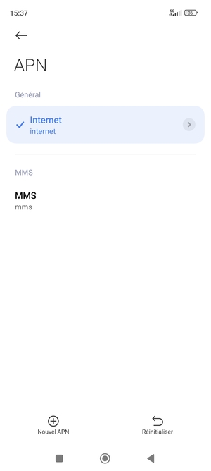 Votre téléphone est maintenant configuré pour les MMS