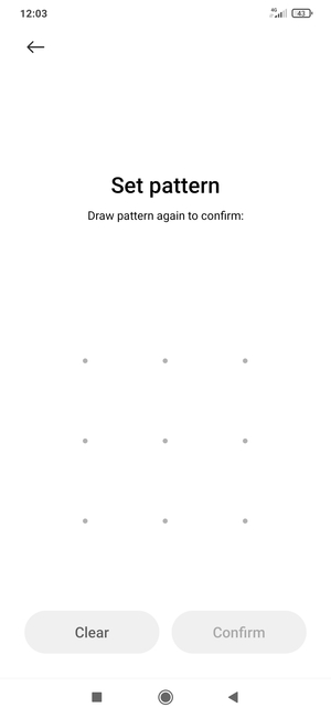 Draw the unlock pattern again