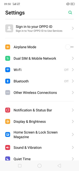 Select Dual SIM & Mobile Network