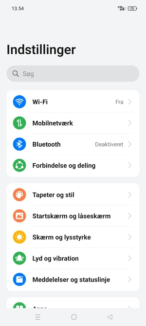 Vælg Mobilnetværk