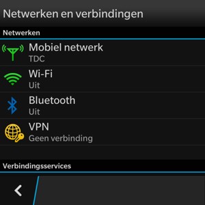 Selecteer Mobiel netwerk