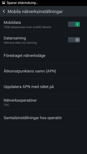 För att byta nätverk om nätverksproblem uppstår, välj Nätverksoperatörer