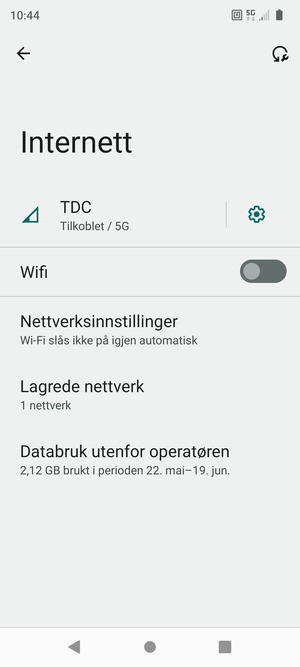 Slå på Wifi