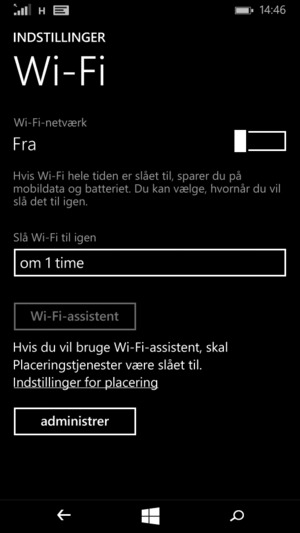 Aktiver Wi-Fi-netværk