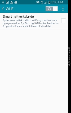 Slå på Wi-Fi