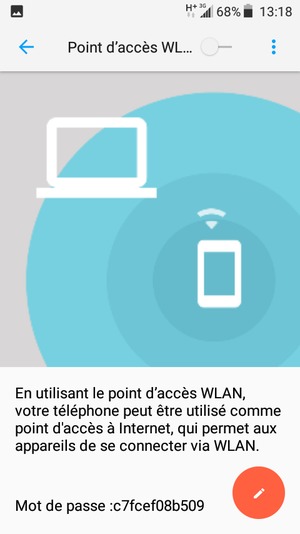 Sélectionnez  Configurer le point d'accès WLAN