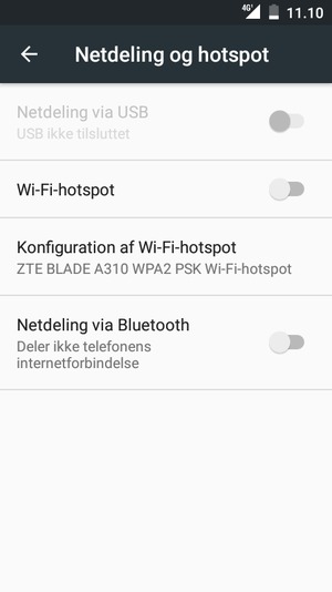 Aktiver Wi-Fi-hotspot