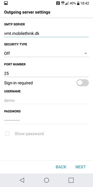 Turn off Sign-in required and select NEXT