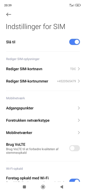 Vælg Mobilnetværker