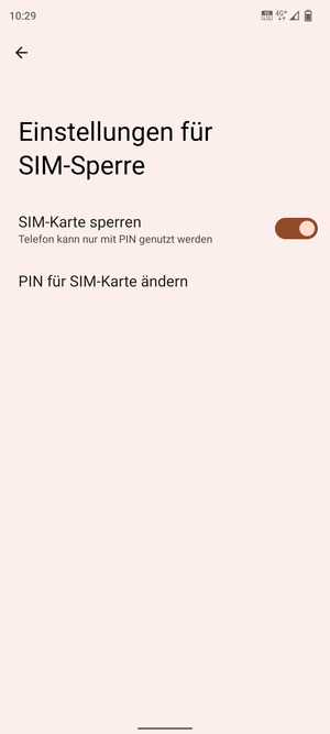 Wählen Sie PIN für SIM-Karte ändern