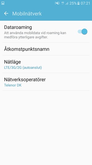 Ställa in roaming - Samsung Galaxy S7 Edge - Android 6.0 - Device Guides