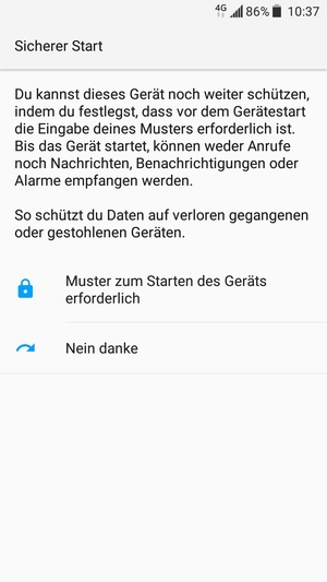 Wählen Sie die gewünschte Option