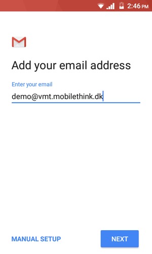 Enter your Email address. Select NEXT