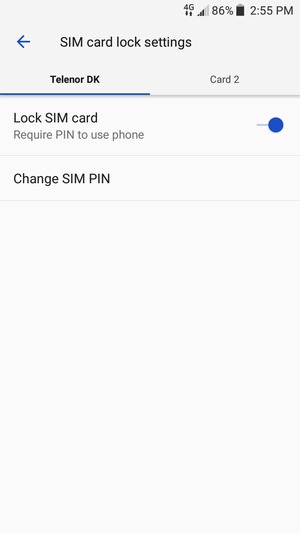 Select Gamma and  Change SIM PIN