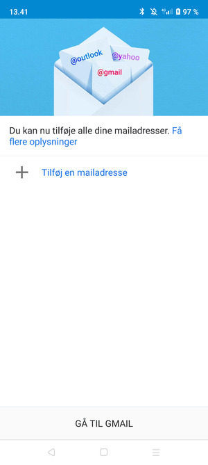 Vælg Tilføj en mailadresse