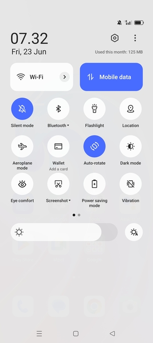 Select Silent mode to change to silent mode