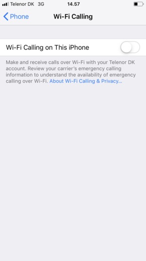 Turn on Wi-Fi Calling on This iPhone